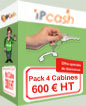 Pack 4 cabines, les offres gagnantes IP Cash pour votre taxiphone